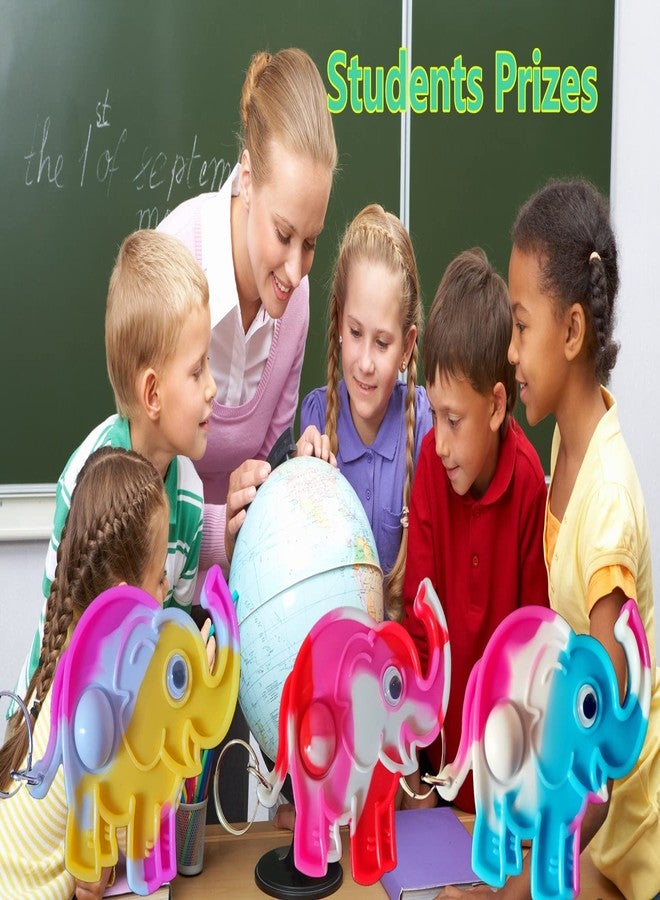 مجموعة PSDFH المكونة من 24 قطعة من ألعاب الفقاعات الصغيرة المرحة والفريدة من نوعها على شكل فيل، هدية مثالية للأطفال وطلاب المدارس، هدية من المعلم أو هدية لحفلات أعياد الميلاد - Image 5